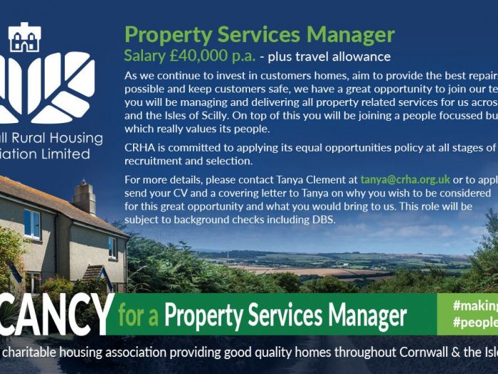 CRHA Property Services Manager Ad 2024 Sep